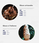 Menu Ice Beach - Les glaces artisanales, et glaces à l&amp;#039;italienne