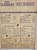 Carte et menu de La Petite Rôtisserie à Leucate — Les entrées, salades, ...