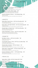 Menu Twin Fins - Les vins