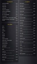 Carte et menu de Les Voiliers à Port Leucate — Les desserts, crêpes, glaces,...