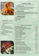 Carte et menu de Restaurant Nénuphar à Castelnaudary — Les formules