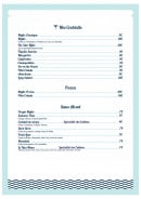 Menu L & L - Les cocktails, frozen et sans alcools 