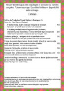Carte et menu de La Cranquette à Gruissan — Les entrées