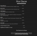 Carte et menu de Le Miam à Gruissan — Les glaces