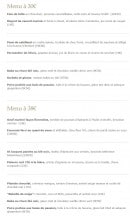 Carte et menu de Poisson d'avril à Gruissan — Les menus