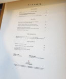 Carte et menu de La Bergerie de Lastours à Portel des Corbieres — La carte