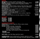 Menu L'entracte - Les pizzas, quiches et sandwichs