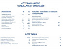 Carte et menu de Cazi Del Mar à Cazilhac — Coté bar à huitres, coquillages et crustacés,...