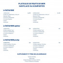 Carte et menu de Cazi Del Mar à Cazilhac — Les plateaux de fruits de mer