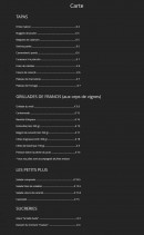 Menu Le Comptoir - Tapas, grillades, petits plus,...