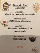 Menu Chez Seb - La carte