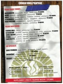 Menu Chez Wam - Les pizzas et menu enfant