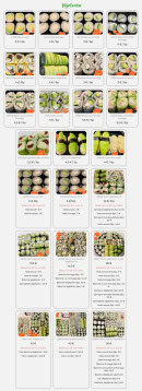 Carte et menu de Sushi vietasia à Saint Georges de Luzencon — Végétarien