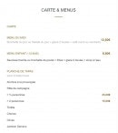 Menu Le Petit Lézard - Les menus
