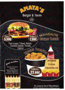 Carte et menu de Amaya's Burger & Tacos à Villefranche de Rouergue — Les menus