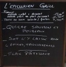Carte et menu de L' épicurien à Villefranche de Rouergue — Un exemple d' ardoise