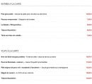 Carte et menu de La Pourtanelle à Saint Jean et Saint Paul — Les entrées et plats