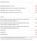 Carte et menu de La Pourtanelle à Saint Jean et Saint Paul — Les desserts et glaces