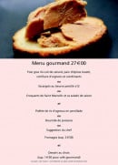 Menu L'endroit - Le menu à 27€