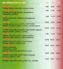 Menu Pronto pizza - Les spécialités du chef