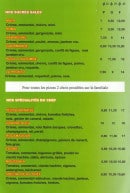 Menu Pronto pizza - Les sucrés salés et spécialités du chef