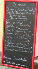 Menu L'Auberge du Marronnier - L'ardoise