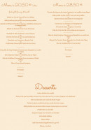 Menu Le Clos Normand - Les menus suite et desserts