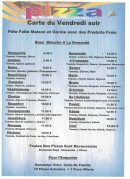 Carte et menu de L'Auberge de Marie & Bruno à La Salvetat Peyrales — Les pizzas