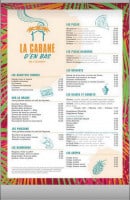 Menu La Cabane d'en bas - Le pizzas