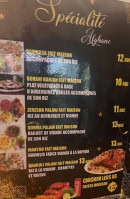 Menu Afghan - Les spécialités afghane