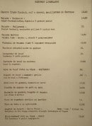 Menu Bistrot l'Horloge - Plats