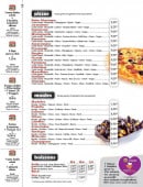 Menu Jack's express - les pizzas, moules et boissons