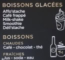 Menu Moustache - Les boissons