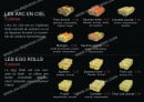 Menu Azumi Sushi - Les arc en ciel et les egg rolls