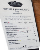 Carte et menu de Les Buffets du Vieux-Port à Marseille 2 — Les vins et champagnes
