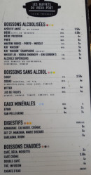 Carte et menu de Les Buffets du Vieux-Port à Marseille 2 — Les boissons