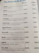 Carte et menu de Restaurant Pizzeria Le Joli Port à Marseille 2 — Les pizzas au feux de bois