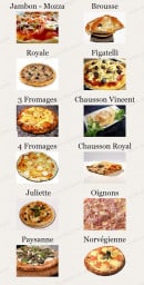Menu Chez Vincent - Les pizzas suite