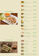 Menu Pho Vietnam - Les entrées