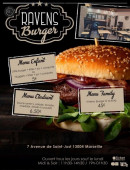 Menu Raven's burger - Les menus