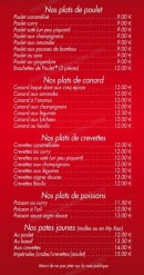 Menu Allo Nem - Les plats suite