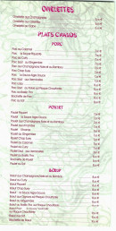 Menu Dragon d'Asie - Les plats chauds