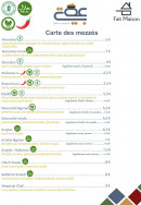 Menu Asabiya - Carte des mezzés