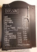 Carte et menu de Boulangerie-Café Pain Salvator à Marseille 6 — Exemple de menu
