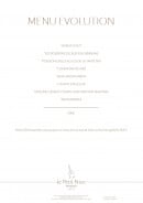 Menu Le Petit Nice - Menu Evolution