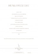 Menu Le Petit Nice - Menu Passedat