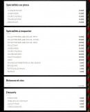 Carte et menu de Rotisserie Montaigne à Marseille 7 — Spécialités , vins, boissons,......