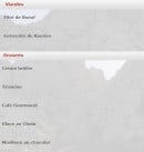 Carte et menu de La Baie des Singes à Marseille 8 — Les viandes et les desserts