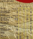 Carte et menu de La Marine des Goudes à Marseille 8 — Les vins