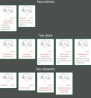 Carte et menu de La Trattoria Del Sud Da Vincenzo à Marseille 8 — Les entrées , plats et desserts